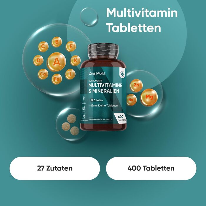 Мультивітамінні таблетки WeightWorld (400 шт.)