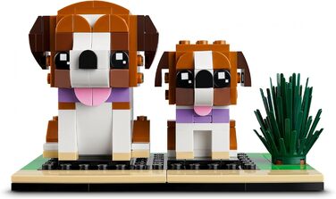 Конструктор LEGO BrickHeadz Saint Bernard Dog and Puppy Set 40543, 236 деталей
