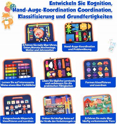 Бізіборд Монтессорі ZOOI Busy Board, 9 сторін для навчання