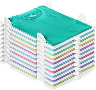 Організатор для футболок BoxLegend, який можна складати, органайзер для шафи, органайзер для гардеробу для дорослих і дітей, який