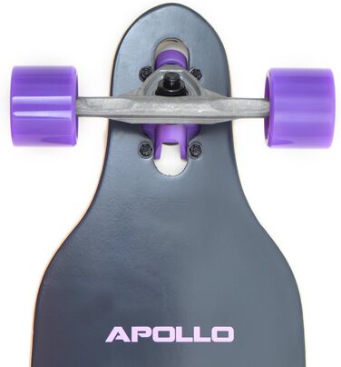 Лонгборд Apollo Makira DT 38" Twin Tip drop-through freeride cruiser 8-шаровий клен ABEC-9 високошвидкісні повний компліт для новачків фрірайду слайдів T-Tool у комплекті оригінал Німеччина 2025