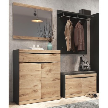 Вішалка для одягу сучасний комплект меблів для передпокою передпокій вішалка для одягу комод дзеркало вішалка для одягу лавка з по