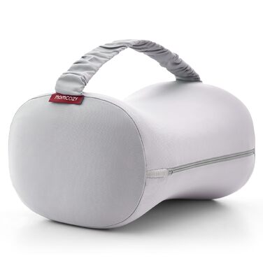 Подушка для колін Momcozy для сну на боці з охолоджувальним чохлом - ортопедична подушка для ніг з піною з ефектом пам&39яті від болю в стегнах, спині та сідничному нерві, регульований ремінь, ергономічний розподіл тиску, сірий колір