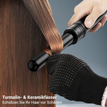 Щипці для завивки волосся 5 в 1 LCD керамічне покриття Багатофункціональні змінні щипці для завивки волосся з рукавичками Комплект