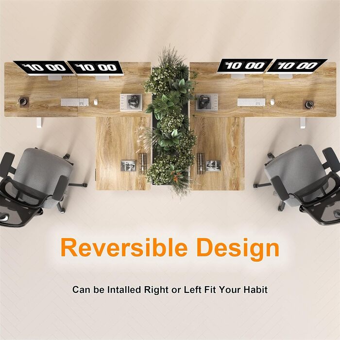 Подібний електричний стіл, регульована висота - 160x140 см, L-подібний стіл для роботи стоячи з 3 функціями пам&39яті, технологія запобігання зіткненням, змінний лівий та правий, ергономічний комп&39ютерний стіл, 160 x 140 см, клен