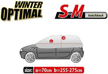 Напівгаражний зимовий S-M сумісний з автомобільним чохлом Mercedes A-Class (W168, W169) із захистом від ультрафіолету