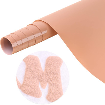 Вініловий теплотрансфер Tintnut Skin Tone Puff HTV - 25,4 см x 1,8 м 3D Pouf HTV Roll 3D Puff Heat Transfer Вініловий рулон Nude Puffy HTV нашивка для прасування для футболок сумісна з Cricut/Silhoutte Cameo Lotus Pink