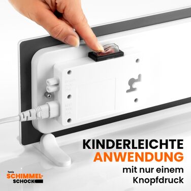 Протипліснявий обігрівач для скляних панелей Toni&39s Mold Shock для боротьби з пліснявою Настінний обігрівач висушує холодні, вологі стіни та усуває причину появи плісняви Інноваційний дизайн скла, 1 обігрівач