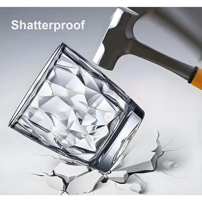 Виглядають як скло 300 мл набір з 6 пластикових стаканів для пиття, можна мити в посудомийній машині, без вмісту BPA, не б'ються,