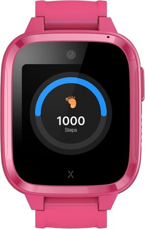 Дитячий телефон-годинник (із SIM-карткою) 4G, дзвінки, повідомлення, шкільний режим, функція SOS, GPS, камера, крокомір - вкл. безкоштовний 3-місячний контракт (РОЖЕВИЙ)