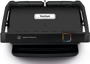 Контактний гриль Tefal OptiGrill Elite XL, 16 програм, Цифровий дисплей з індикатором рівня приготування, Знімні пластини XL, Електрогриль, Чорний, GC760812