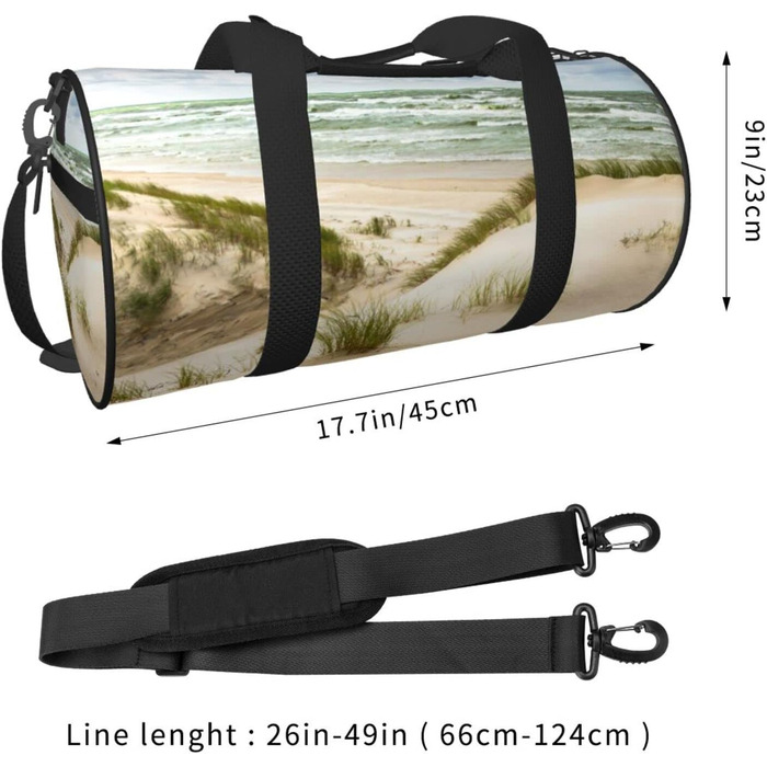 Дорожня сумка-циліндр з тропічним пальмовим принтом, спортивна сумка для чоловіків та жінок, сумка-мішок, спортивна сумка