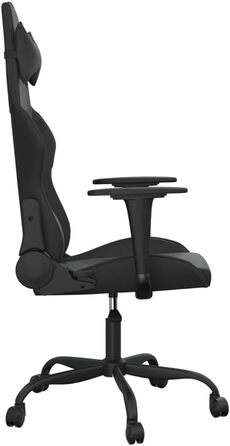 Ігрове крісло INLIFE чорного кольору зі штучної шкіри, Меблі, Крісла, Ігрові крісла, Чорний, 16,1 кг, 3143649