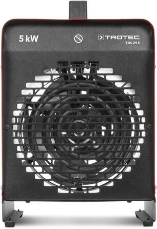 Тепловентилятор TROTEC TDS 29 E теплова потужність 2,5 кВт / 5 кВт будівельний обігрівач, об&39єм повітря 430 м/год тепловентилятор для майстерень, промисловості, цехів, гаражів
