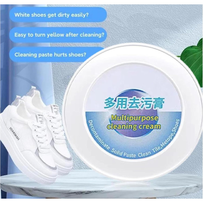 Білий крем для взуття White Shoe Cleaner White Shoes, для глибокого чищення спортивного взуття з брезенту та сітки 2 шт. и