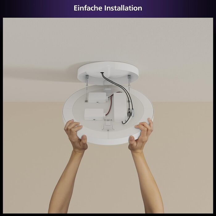 Стельовий світильник Philips Hue Datura Small, круглий, білий, діаметр 38,4 см