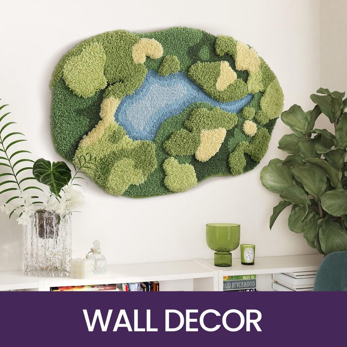 Килимок для ванної DEXI Moss, Ультратовстий, М&39який, Зелений, Нековзний, Миється, Килимок для ванної, Водопоглинаючий, Мікрофібра, Килимки для душу, Раковини, Спальні, 51 x 81 см, Мохово-зелений 51 x 81 см (Овал) Зелений мох