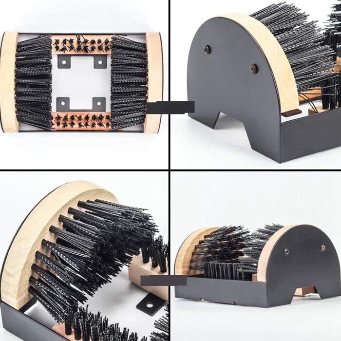 Щітка для взуття Tlily для внутрішнього та зовнішнього використання, промислова щітка для взуття, для всіх сезонів, щітка для взуття та скребок, як на фото., Талія унікальна