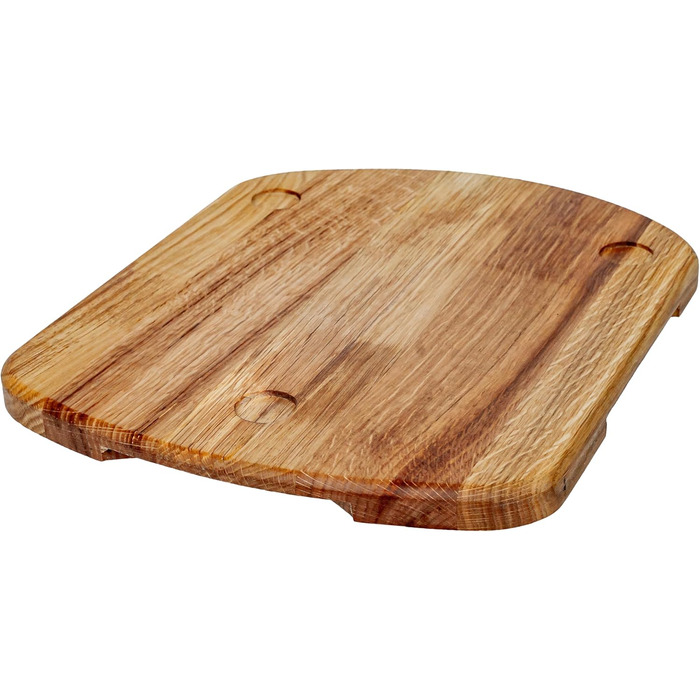 Розсувна дошка MB Manufaktura Barel для Thermomix TM6 TM5 Дошка для Thermomix виготовлена з деревини дуба без зусиль переміщення без пошкодження ваг - стійка підставка за рахунок гасіння вібрації Преміум - Дуб