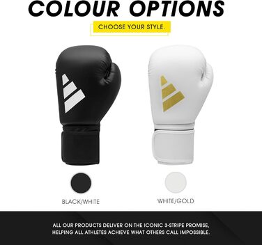 Боксерські рукавички Adidas Speed 6 oz, чорно-білі