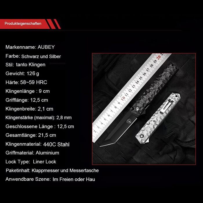 Складаний ніж Відкритий одноручний ніж для риболовлі ніж для виживання гострий мисливський ніж EDC кишеньковий ніж з затискачем дл