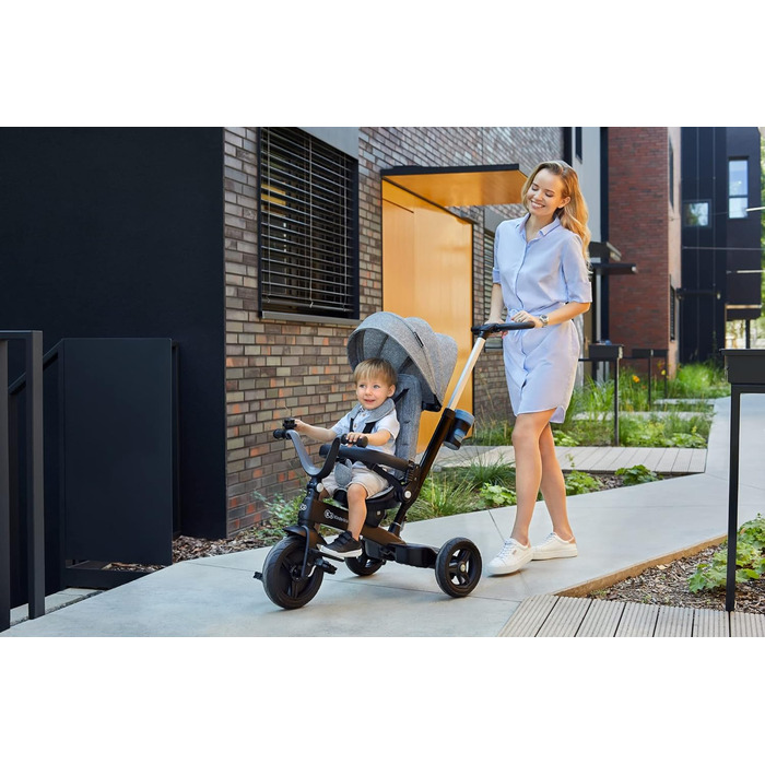 Триколісний велосипед 5 в 1 TWIPPER, дитячий триколісний велосипед, біговел з штовхачем, сидіння повертається на 360, регульована