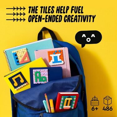 Набір LEGO DOTS Клейкі пластирі Megapack 41957 Arts and Crafts 5-в-1 для створення мозаїки, наклейки-пластирі своїми руками, ідея подарунка для творчих дітей, створіть індивідуальні дизайни для зошитів