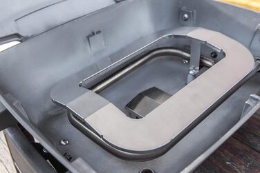 Портативний газовий барбекю на 1 пальник, настільний барбекю маленький для балкона, до 300C, чавунна решітка, портативний кемпінго