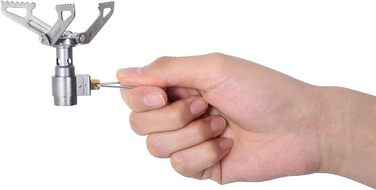 Вт Кемпінгова газова плита Міні-газова плита з титанового сплаву Похідна плита Портативний пальник Ультралегка кишенькова духовка