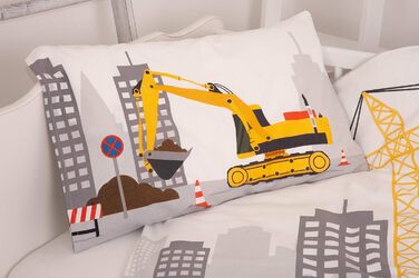 Комплект дитячої постільної білизни Herding Baby Best, двосторонній мотив Jana Baustelle, підковдра 100 x 135 см, наволочка 40 x 6