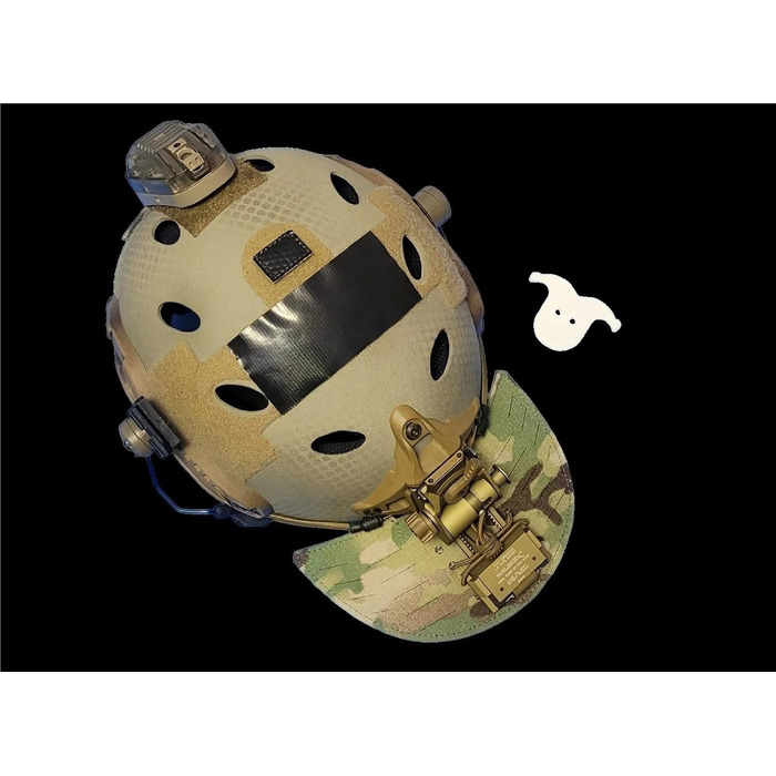 Тактичний шолом із сонцезахисним козирем, лазерне різання, сумісний з адаптером для кріплення NVG, нейлон 500D, водонепроникний, аксесуар для страйкболу/пейнтболу