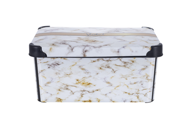 Контейнер VIOLET HOUSE DECOR Marble WHITE (6638133)