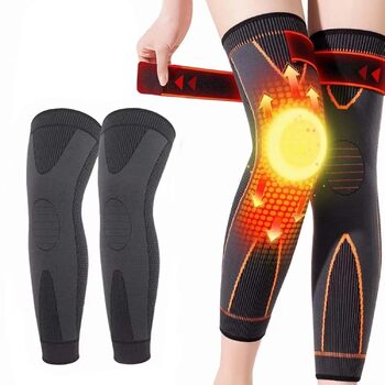 И Reduefast Acupressure Detoxing & Shaping Kneepads - Kneeka акупунктурний самонагріваючий наколінник турмаліновий акупунктурний самонагріваючий наколінник ефективна допомога при схудненні (XL, чорний), 2 шт.