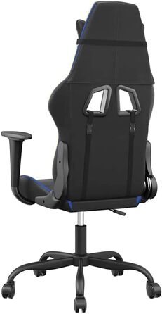 Ігрове крісло INLIFE чорно-синє зі штучної шкіри, Меблі, Крісла, Ігрові крісла, Сині, 16,1 кг, 3143641