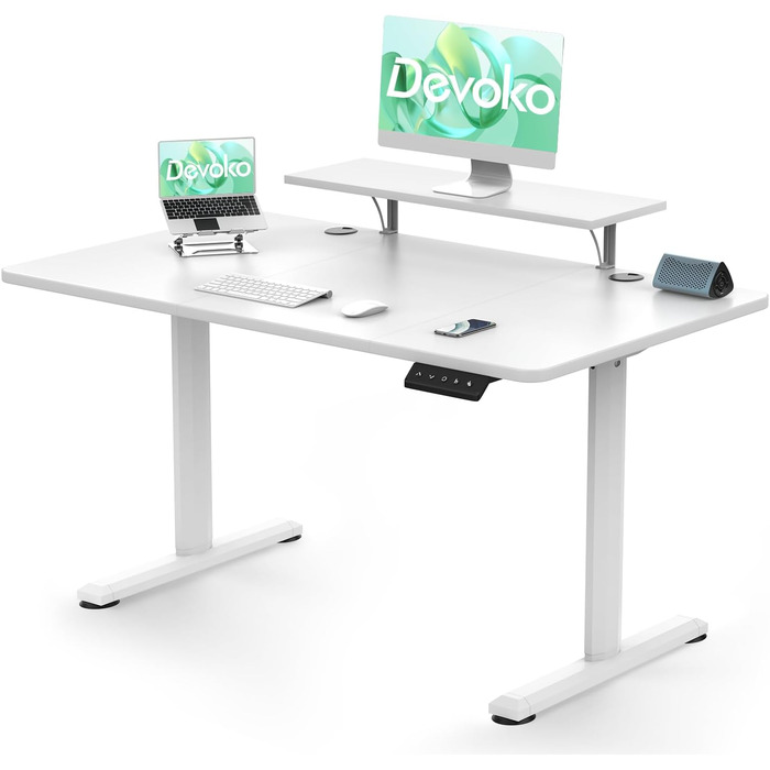 Стіл електричний з регулюванням висоти 12060 см з кріпленням для монітора, Стіл електричний з регулюванням висоти з пам'яттю на 2