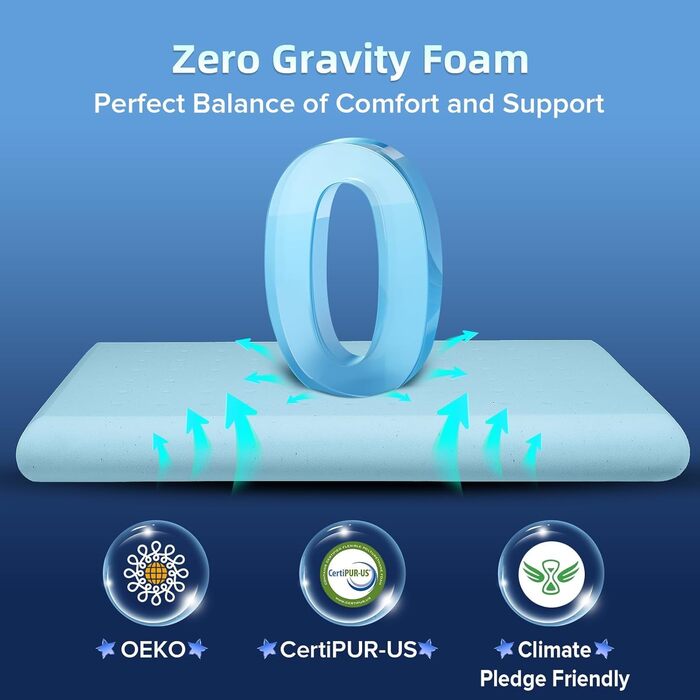 Ультратонка подушка для сну на животі 40x60 Плоска подушка для сну, охолоджувальна плоска ортопедична подушка висотою 2,25 дюйма, подушка з піни з ефектом пам&39яті для сну на животі та спині