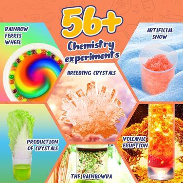 Набір для експериментів MYJ668-H WixbFyn, 56 дослідів для дітей