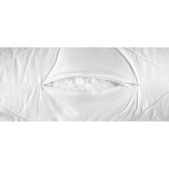 Подушка Dream Night Comfort з чохлом з чистої бавовни, сертифікована Oeko-Tex подушка з блискавкою, 80x80 см, розроблена в Німеччині 80 x 80 см 1