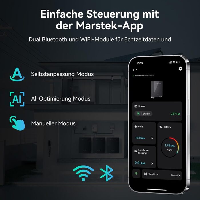 Електростанція VENUS-E на балконі потужністю 5,12 кВт, система накопичення енергії зі зв&39язком змінного струму, універсальне сонячне накопичувальне обладнання, 0 ПДВ для приватних осіб