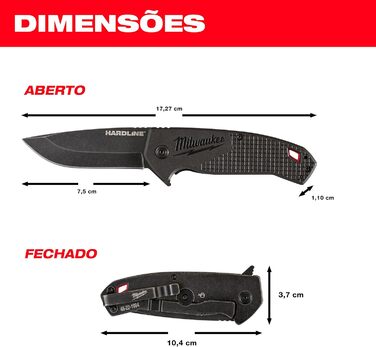 Кишеньковий ніж Hardline, червоний