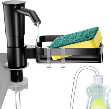 Пластиковий дозатор мила кухонний,Дозатор мила кухонний,Дозатор рідини для миття посуду кухонний,Дозатор мила вбудований в дозатор