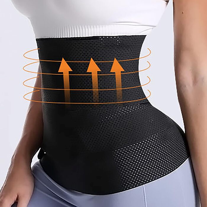 Для жінок, Quick Snap Bandage Lumbar Support Waist Trimmer Back Brace Postpartum Recovery Black, 3 місяці