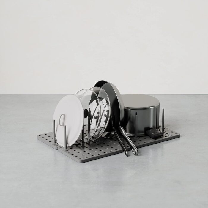 Органайзер для шухляд Umbra Peggy Кухня, кухонна шафа Система організації для зберігання каструль, кришок, контейнерів та іншого,