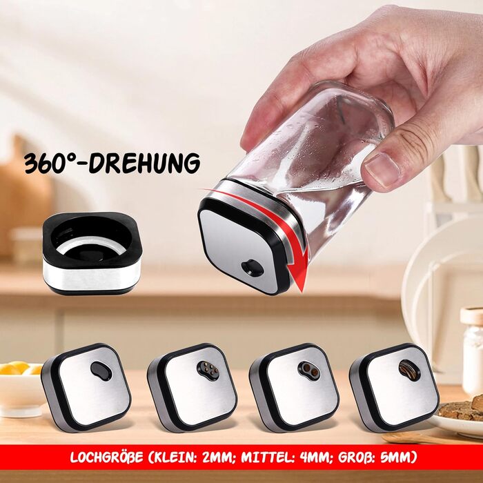 Дворівнева карусель для спецій, що обертається на 360, з 12 банками для спецій об&39ємом 120 мл, годинником на 360 (розмір отвору можна вибрати), обертовою підставкою для спецій, підставкою для спецій з нержавіючої сталі, набір органайзерів для спецій з 1