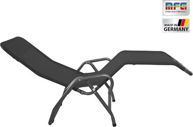 Шезлонг для басейну 3&39, антрацит/чорний