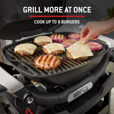 Газовий гриль Weber Q 1200N із бічними столиками