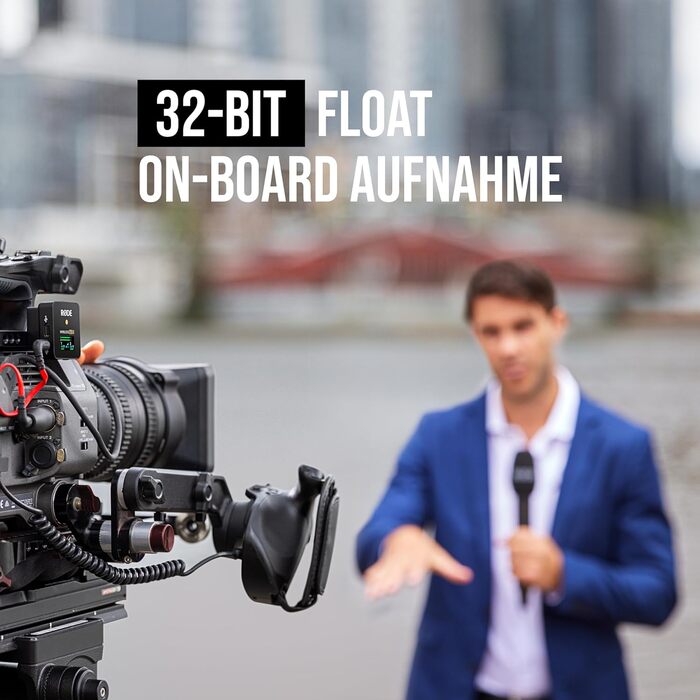 �DE Interview PRO Бездротовий ручний конденсаторний мікрофон з капсулою мовної якості та 32-бітним вбудованим записом для створенн