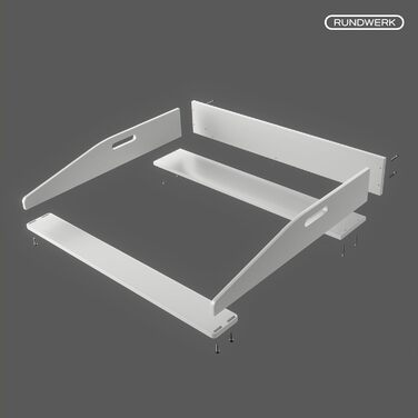 Пеленальний столик шириною 80 см для комодів ІКЕА Хемнес і Мальм - Глибина комода від 48-50,5 см - 80x75x13,5 см - білий - Безпечн