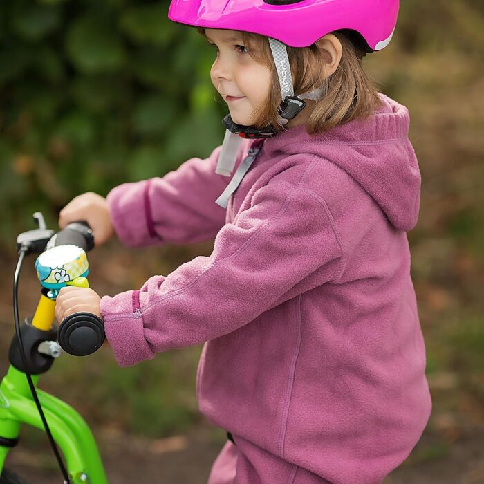 Флісовий комбінезон Hoppediz Baby, подовжені штанини - ідеально підходить для носіння дитини, відкладні манжети на руках і ногах - ягідний 56-62 ягідний