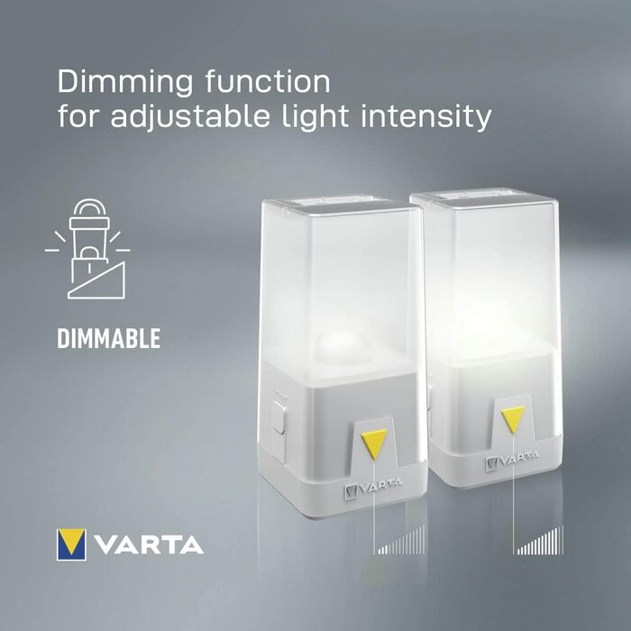 Світлодіодний кемпінговий ліхтар VARTA, Outdoor Ambiance L10, з функцією дімування та різними режимами кольору, кемпінговий ліхтар з 3 батарейками типу АА, для риболовлі, використання на свіжому повітрі, відключення електроенергії, надзвичайних ситуацій, 